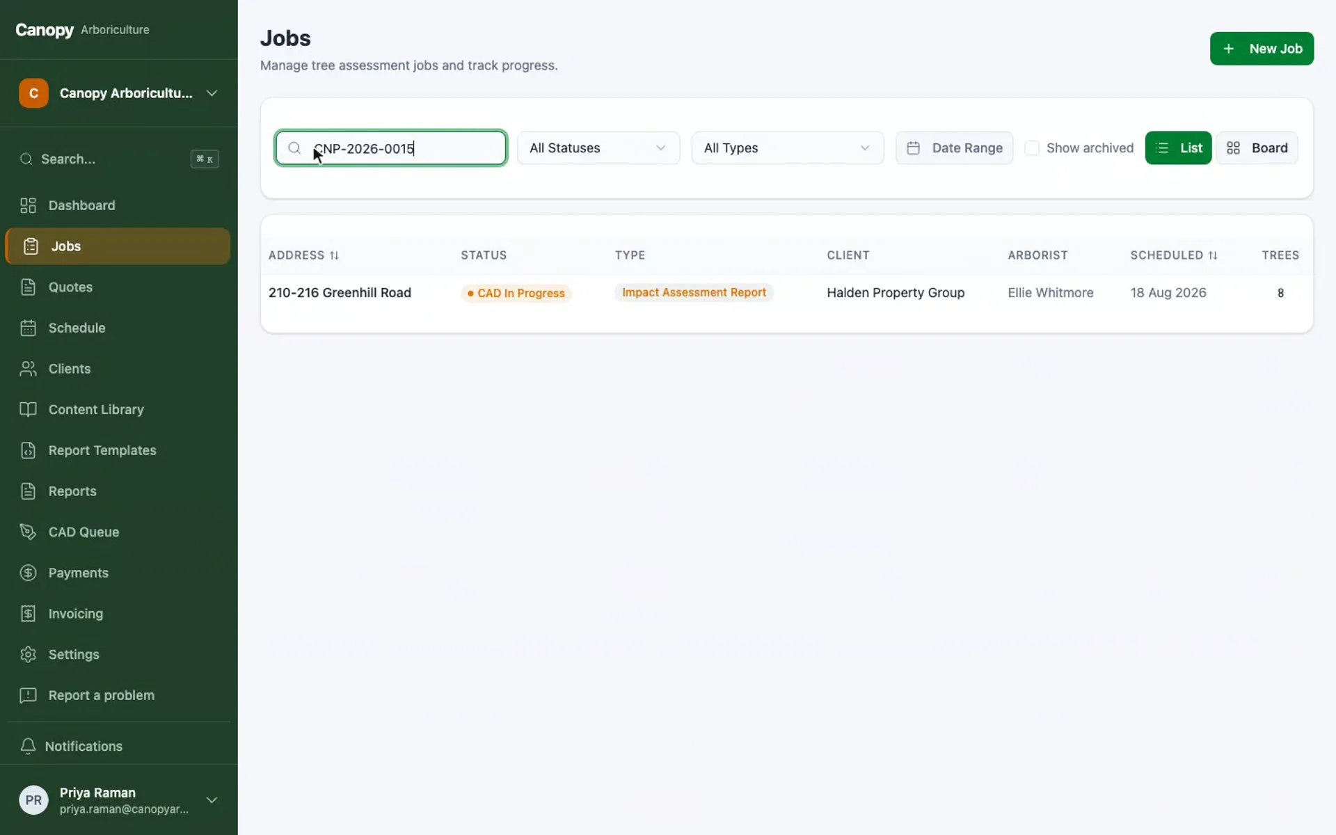 Screen recording of the CAD queue, a job with the contractor, and field device enrolment