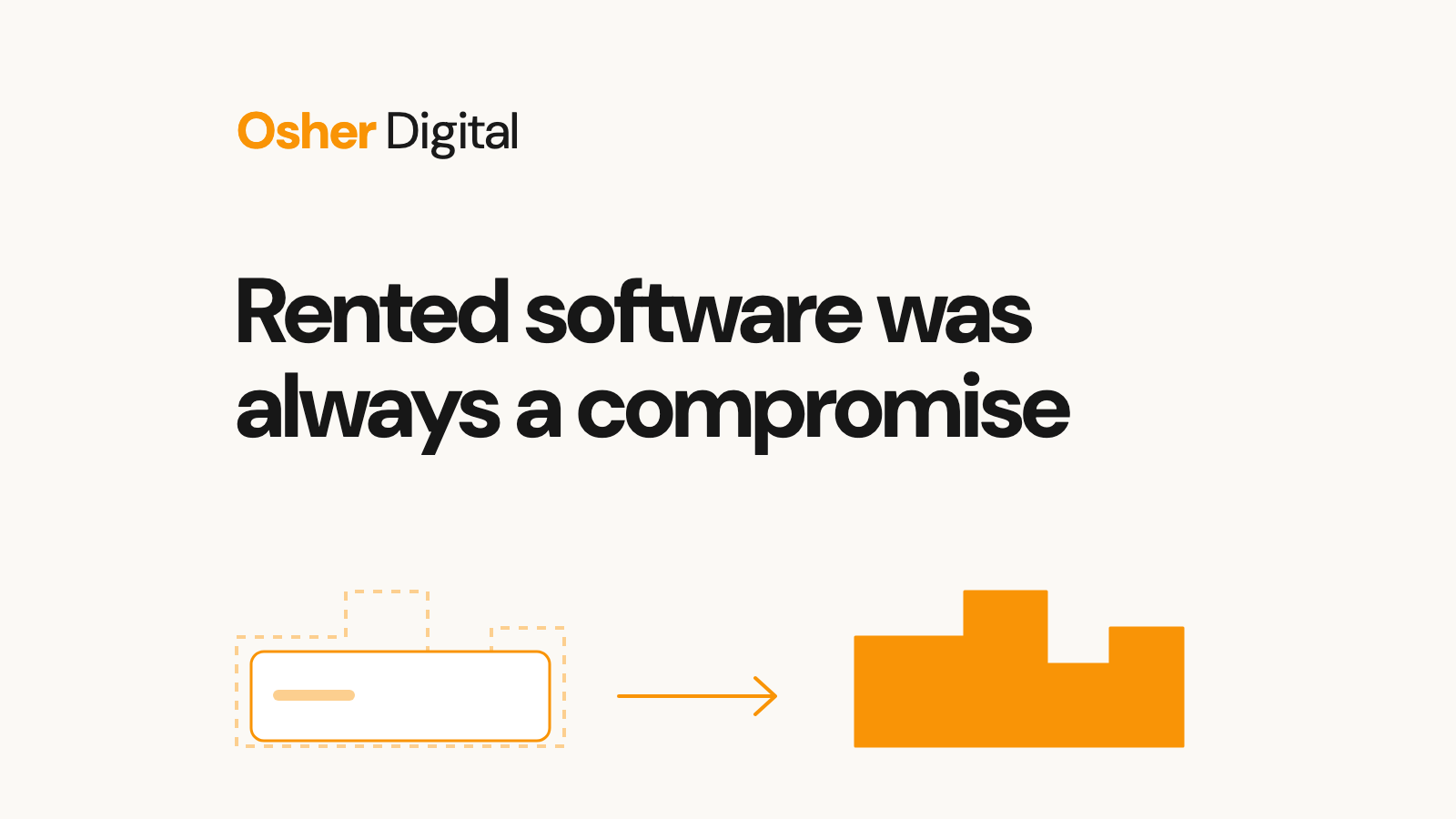 Rented software was always a compromise. AI has ended it.