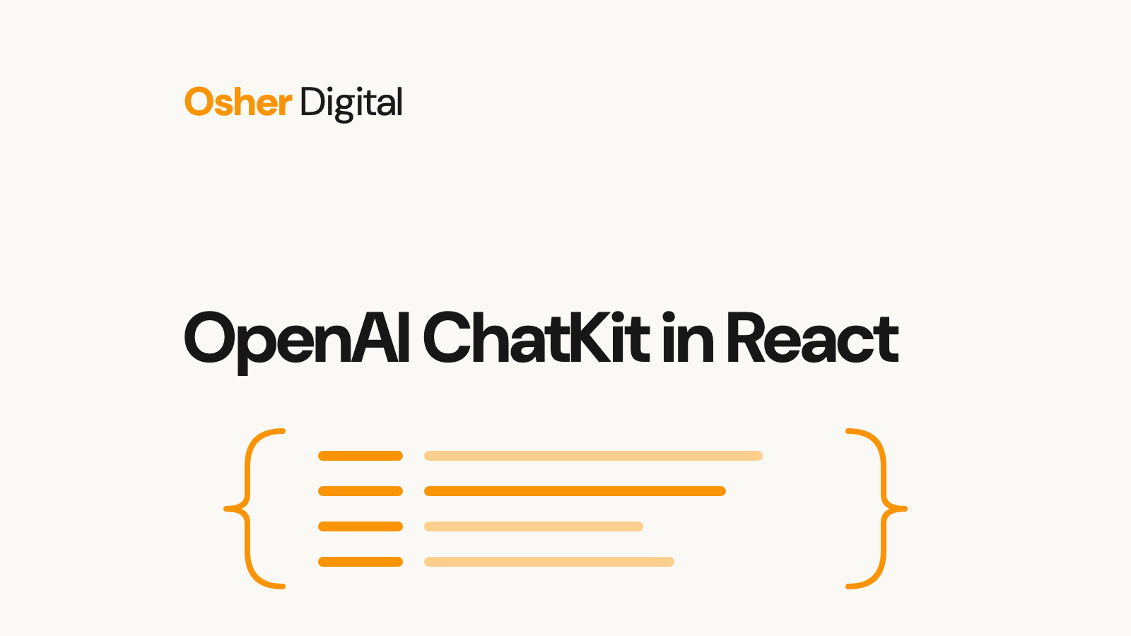 OpenAI ChatKit in React