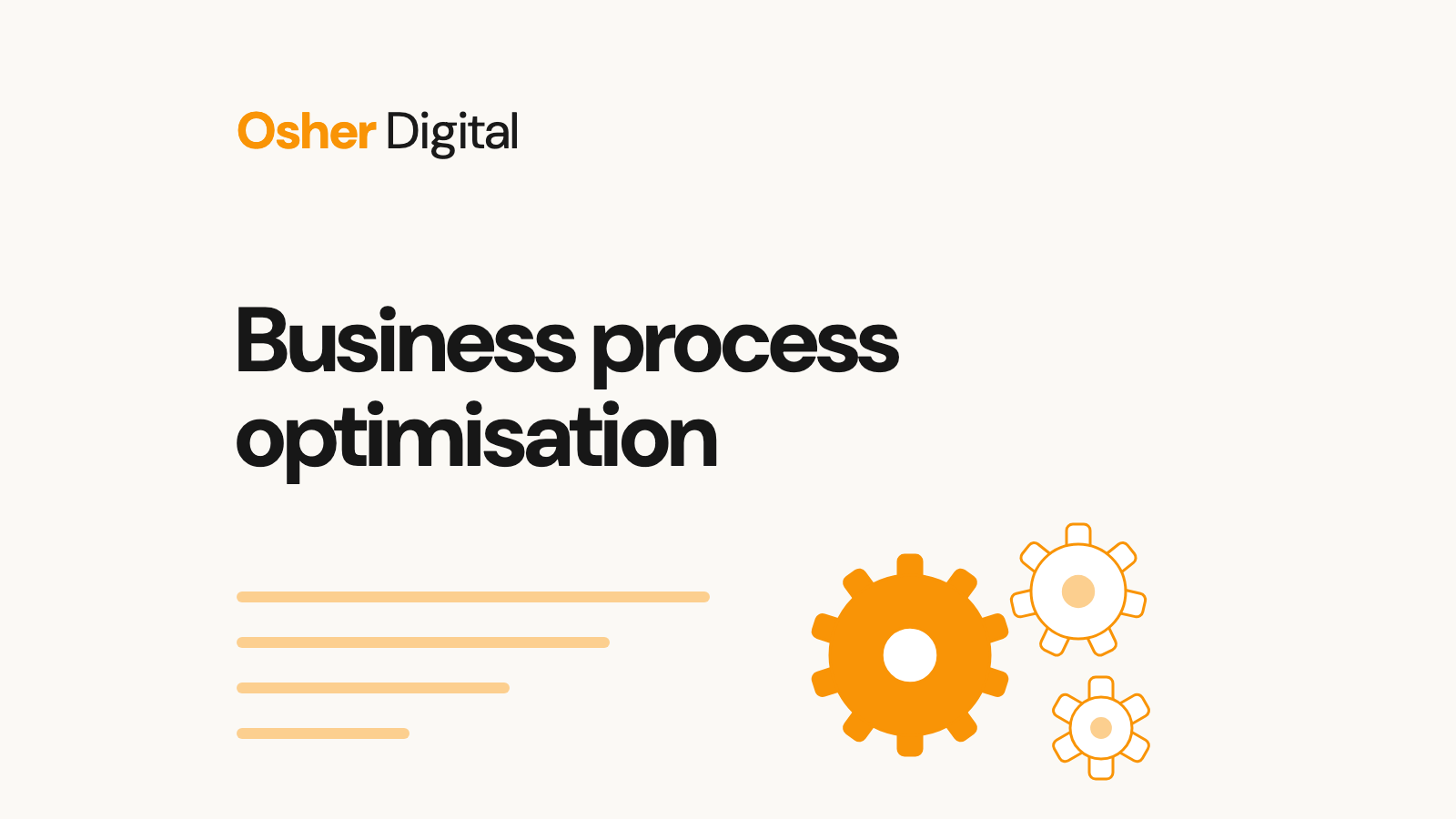 Business process optimisation