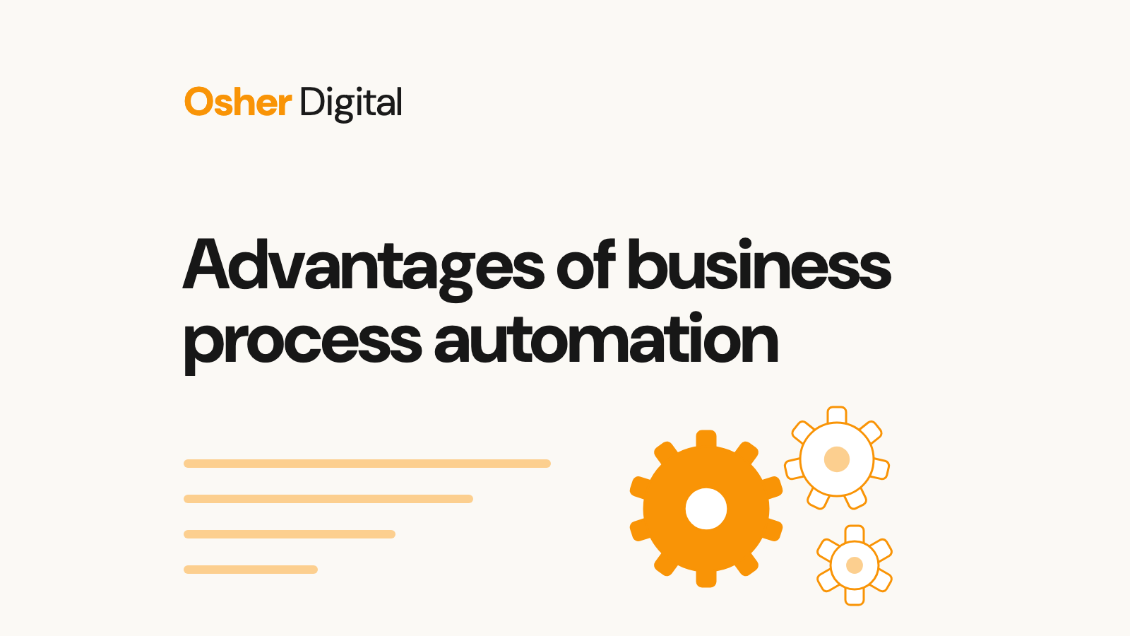 Advantages of business process automation