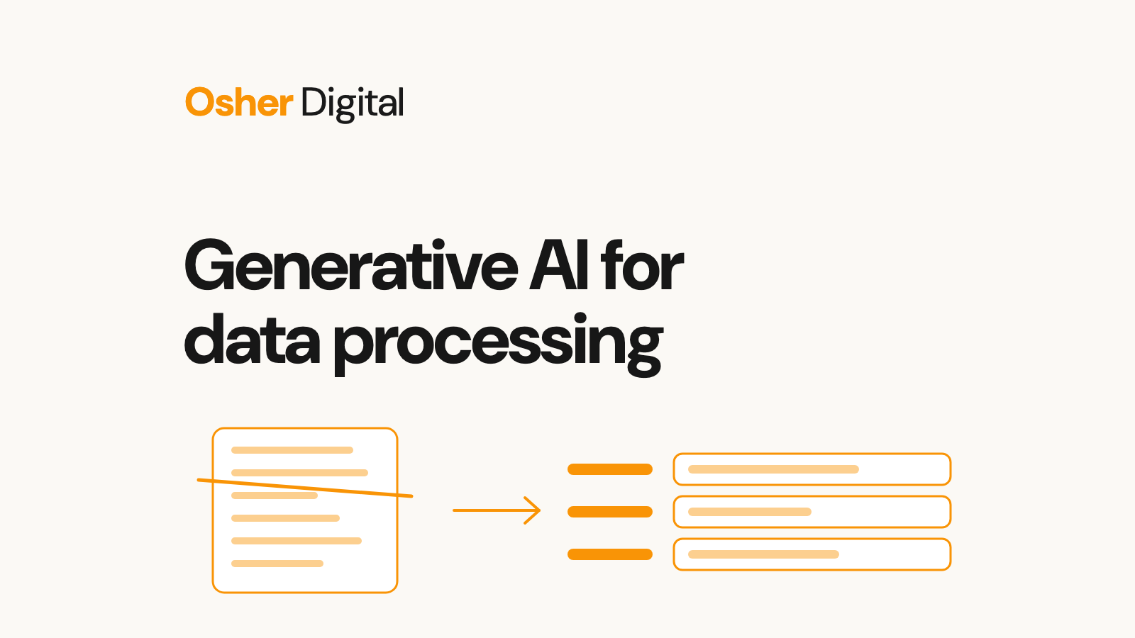 Generative AI for data processing