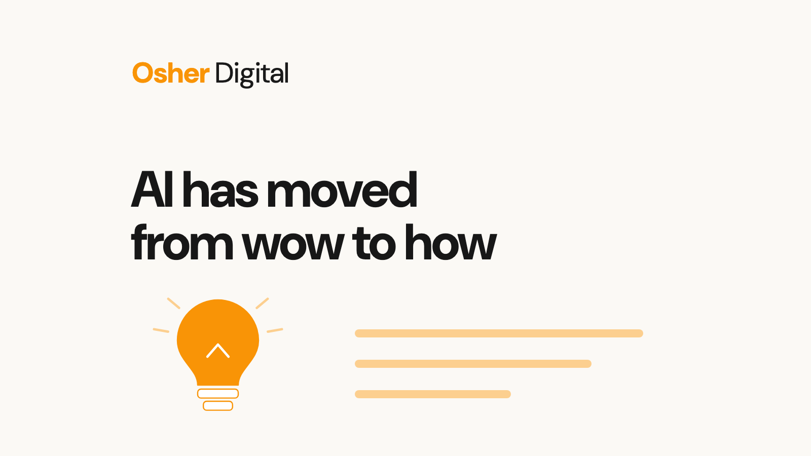 AI has moved from wow to how