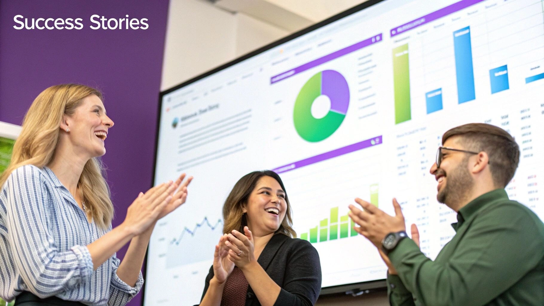 Team collaborating on a modernisation project