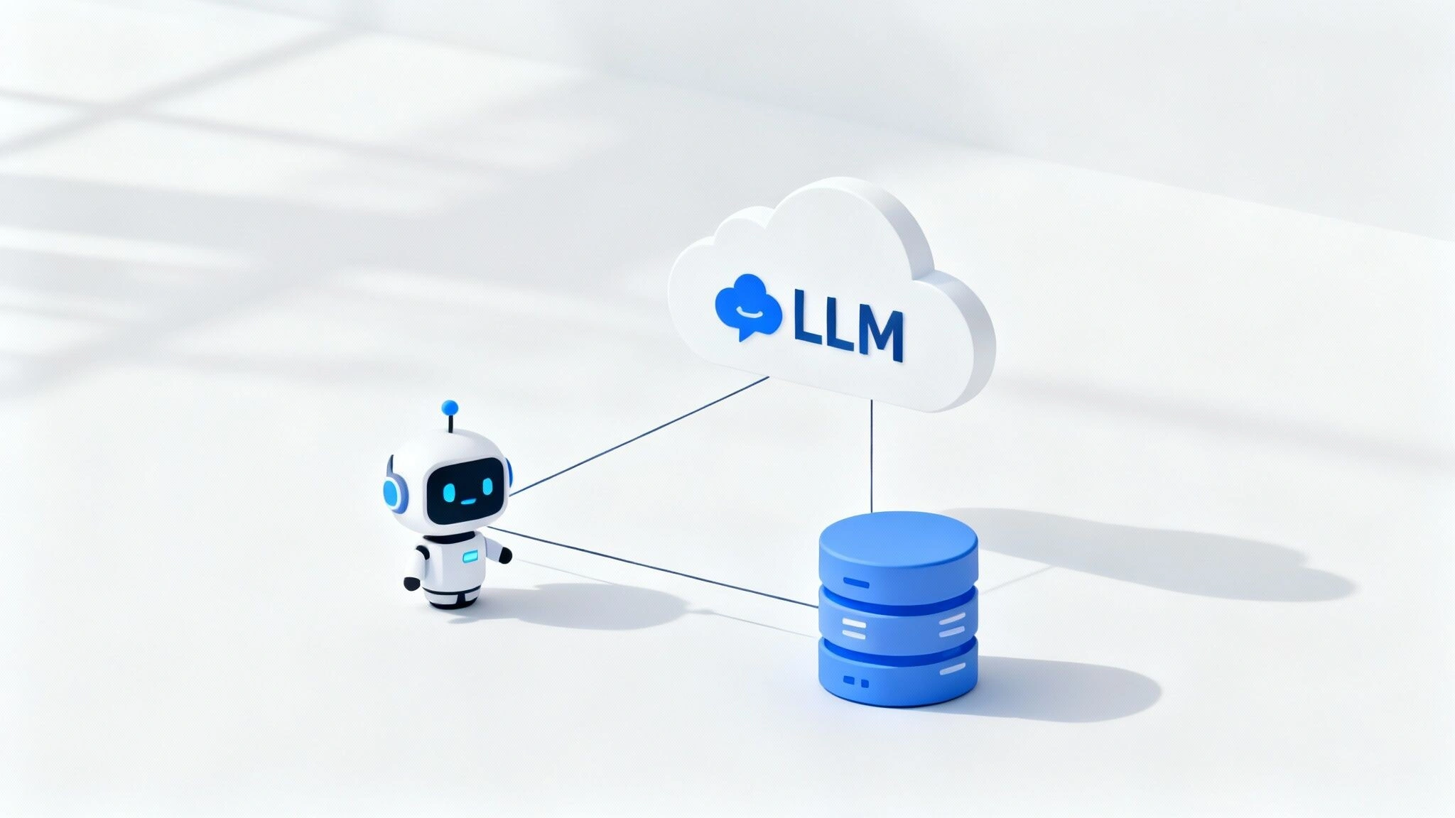 An image showing a flowchart of an n8n chatbot connecting to an LLM and other business APIs.