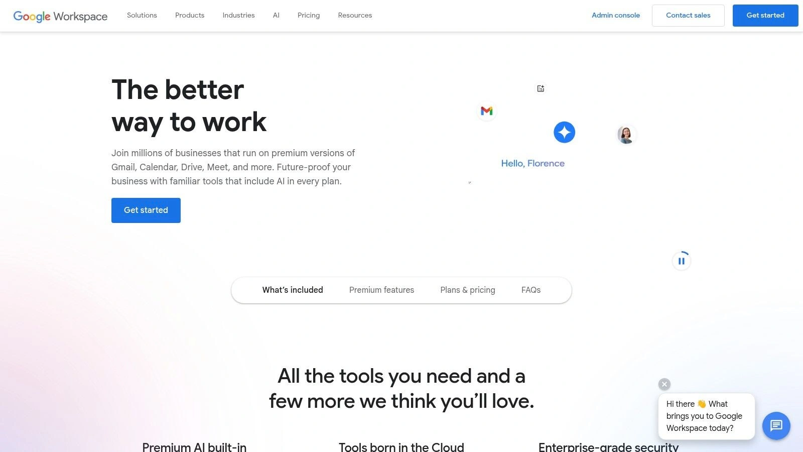 Google Workspace with Gemini included