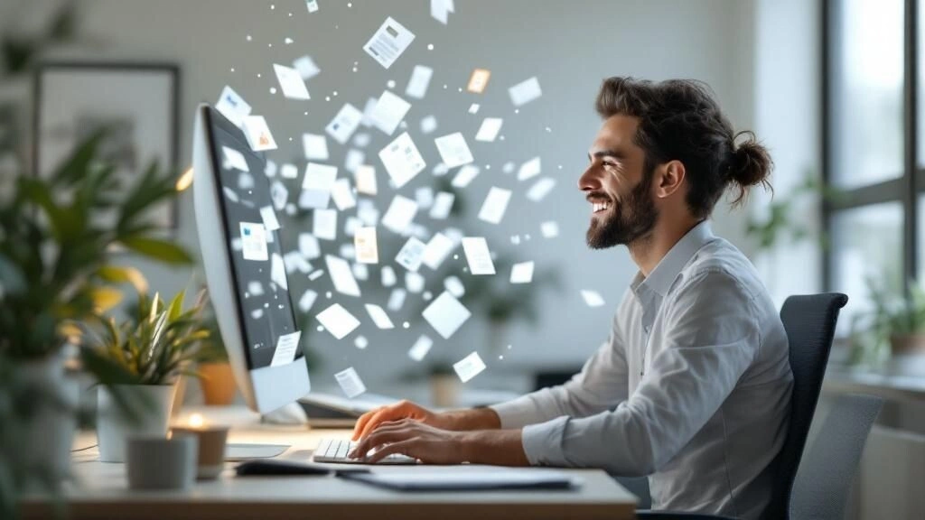 Infographic showing key data about Improved Employee Satisfaction and Productivity