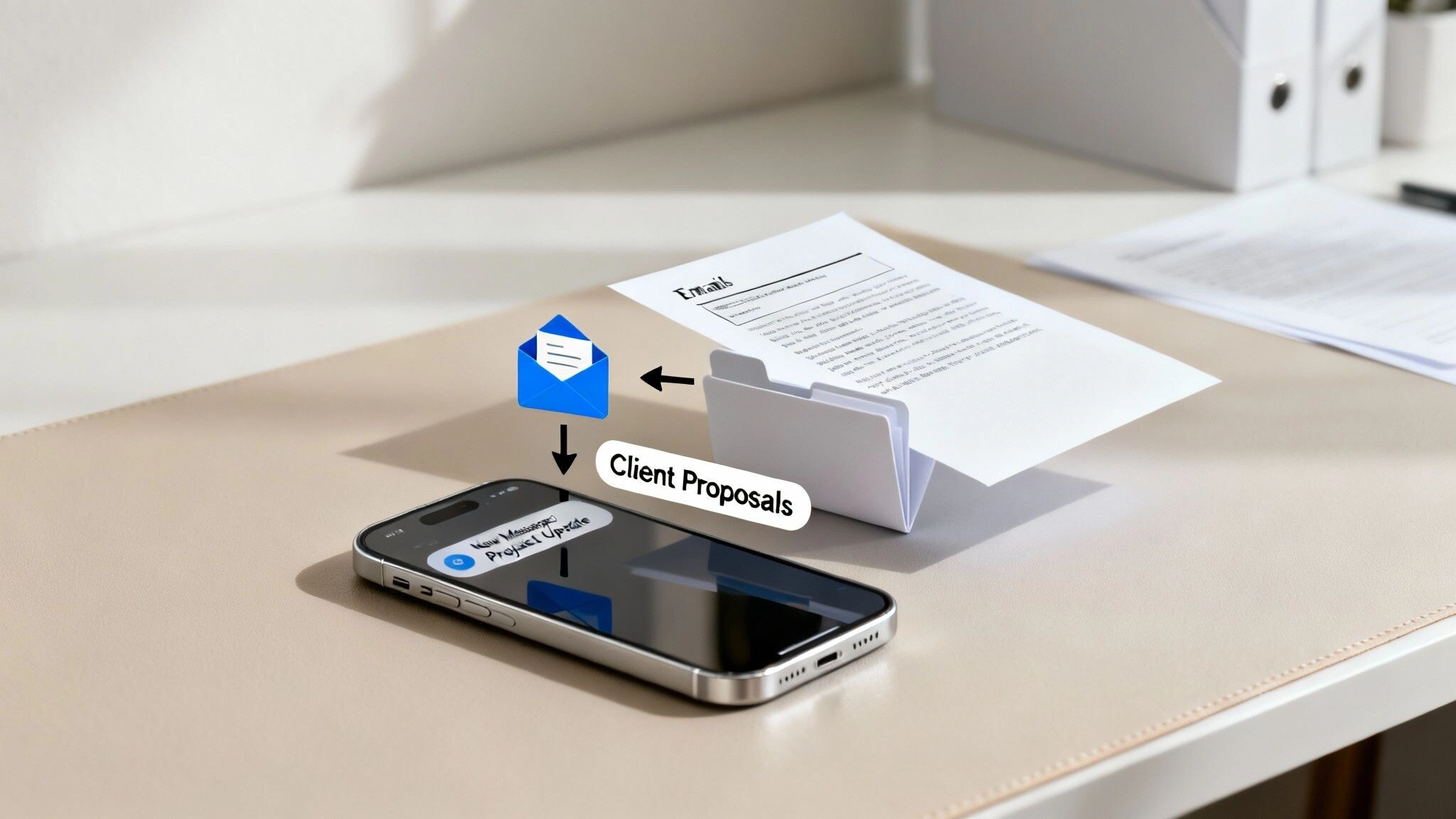 An office worker reviewing automated workflows on a computer screen.
