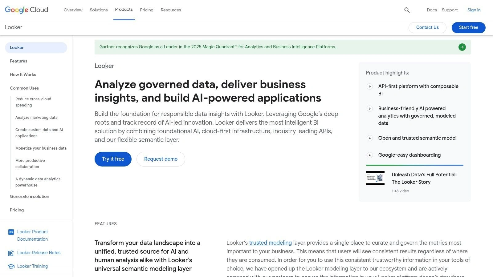 Looker (Google Cloud core)